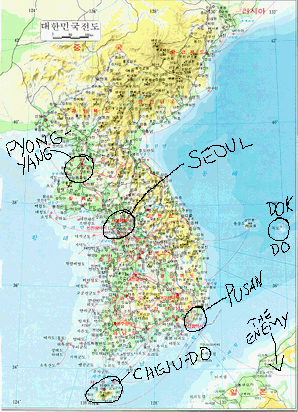 korean map